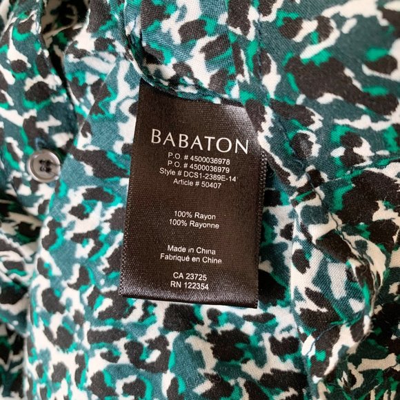 Aritzia | Babaton Pattern Button Up Blouse - Picture 10 of 10